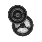 OXO-Młynek do soli stalowy, czarny, Good Grips - 4