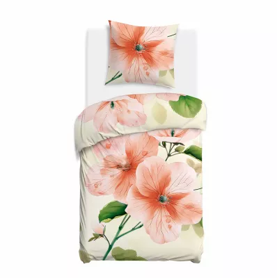 Pościel satyna bawełniana 12422/140x200+1posz.70x80 SATYNLOVE PREMIUM