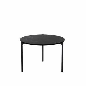 Savoye Coffee Table 60 cm Diam. Ceramic Black