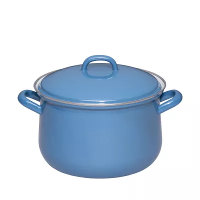 Garnek emaliowany 3,5 l niebieski DARK Riess