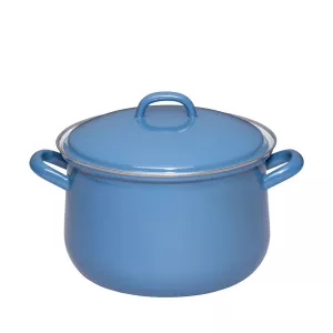 Garnek emaliowany 3,5 l niebieski DARK Riess