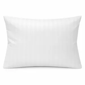 Poszewka hotelowa polibawełna PC-52/48 adamaszek pasy 1cm biała/50x70