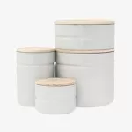 Pojemnik kuchenny szary 6 cm Riess - 2