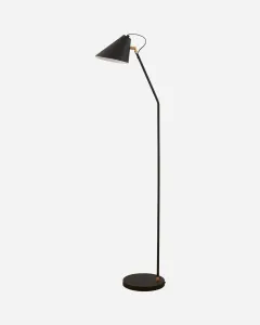 Lampa podłogowa 130x20 cm czarna HDClub House Doctor