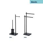 KELA-Stojak na ręczniki podwójny czarny Devin - 7