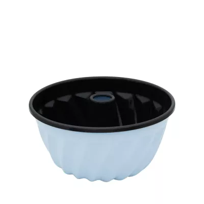 Jasnoniebieska forma do pieczenia babki 22 cm Riess