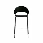 Dosina Bar Stool Low 65 cm Upholstery Oak Black - 2