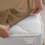 Prześcieradło jersey elastan z gumką 54 BRAUN/BRĄZ/160x200x30 - 6