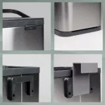 KELA-Pojemnik na odpady organiczne srebrny Plata - 2