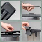 KELA-Pojemnik na odpady organiczne srebrny Plata - 3