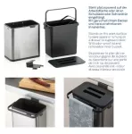 KELA-Pojemnik na odpady organiczne srebrny Plata - 4