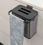 KELA-Pojemnik na odpady organiczne srebrny Plata - 7