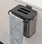 KELA-Pojemnik na odpady organiczne srebrny Plata - 7