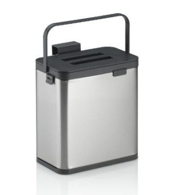 KELA-Pojemnik na odpady organiczne srebrny Plata