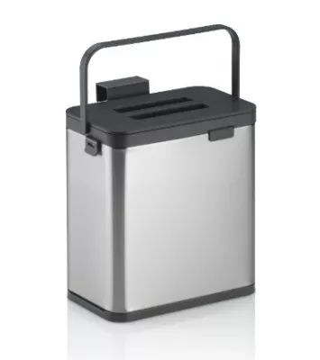 KELA-Pojemnik na odpady organiczne srebrny Plata