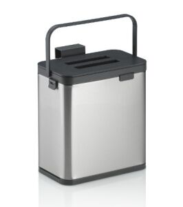 KELA-Pojemnik na odpady organiczne srebrny Plata