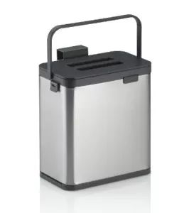 KELA-Pojemnik na odpady organiczne srebrny Plata