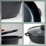 KELA-Naczynie okrągłe 5l +pokrywa szklana Atura - 4