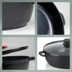 KELA-Naczynie okrągłe 5l +pokrywa szklana Atura - 4