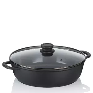 KELA-Naczynie okrągłe 5l +pokrywa szklana Atura