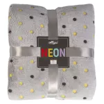 Koc NEON/popiel/200x220 (promocja) - 2