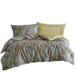 Pościel satyna bawełniana(P) GRETA GREEN/220x200 LUXURY PREMIUM - 2