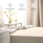 Prześcieradło bawełna ECRU/022/205x220 - 2