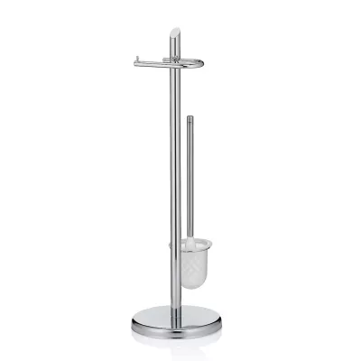 KELA-Stojak WC+szczotka toaletowa stalowy Ken