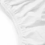 Prześcieradło jersey elastan z gumką WHITE/BIAŁY/140x200x30 - 4