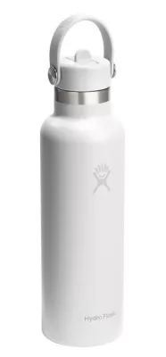 HF-Butelka term. 21oz Standard Flex Straw White