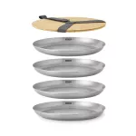 BB-Zestaw 4 talerzy stalowych 6el. - 4