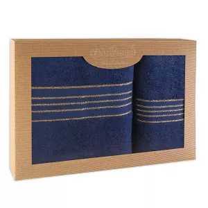 Ręcznik D Bawełna 100% Tiwano Granat (P) 50x90+70x140 kpl.