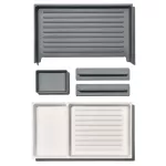 OXO-Organizer regulowany do szuflad L szaryGoodGri - 3