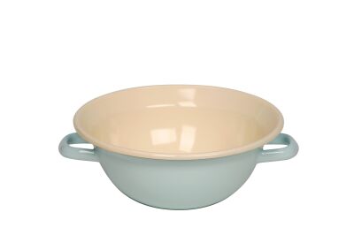 Miska emaliowana z uchwytami 2l turkusowa Riess Classic Bunt 22 cm