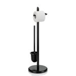 KELA-Stojak WC+szczotka toaletowa stal czarny Ken - 2