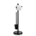 KELA-Stojak WC+szczotka toaletowa stal czarny Ken - 2