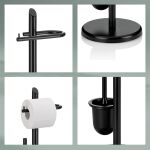 KELA-Stojak WC+szczotka toaletowa stal czarny Ken - 3