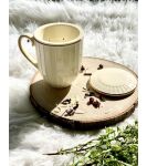 Kubek z zaparzaczem i pokrywką z porcelany DUO ECRU NINA 400 ml - 7