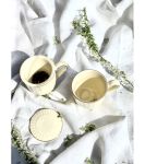 Kubek z zaparzaczem i pokrywką z porcelany DUO ECRU NINA 400 ml - 5