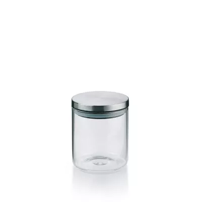 KELA-Pojemnik szklany 0,6 l stal Baker