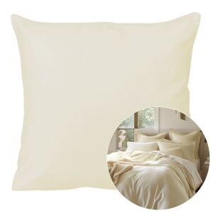 Poszewka satyna bawełna krem 155/40x40.