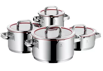 WMF-Zestaw 4 garnków 8el. czerwone pokr.Function 4