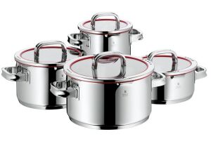 WMF-Zestaw 4 garnków 8el. czerwone pokr.Function 4