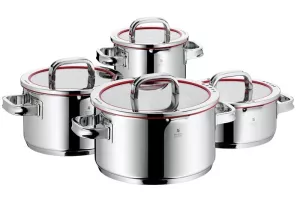 WMF-Zestaw 4 garnków 8el. czerwone pokr.Function 4