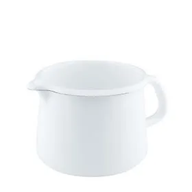 Kubek z dzióbkiem ceramiczny biały na mleko 1l Riess ArcticWeiss