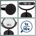 KELA-Lusterko stojące regulowane czarne Selena - 3