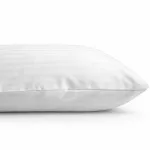 Poszewka hotelowa 100% bawełna adamaszek pasy 1cm biała/50x60 - 4