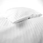 Poszewka hotelowa 100% bawełna adamaszek pasy 1cm biała/50x60 - 6