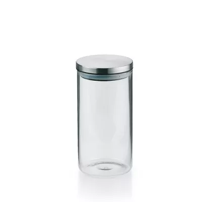 KELA-Pojemnik szklany 1,1 l stal Baker