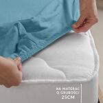Prześcieradło jersey elastan z gumką BLUE/NIEBIESKI/180x200x30 - 6